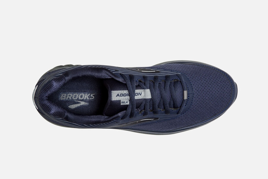 Brooks Israel Addiction Walker Suede Running Shoes Mens - Navy - LNC-420385